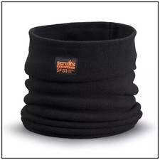 Scruffs Fleece Neck Warmer Black Breathable | Worker Neck Warmer Gaiter