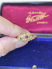 1919 Antique 18ct Gold RUBY &