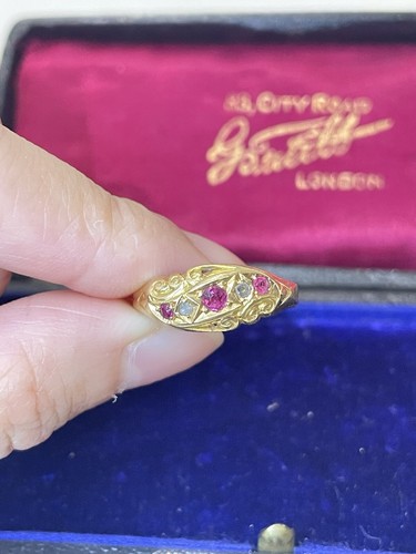 1919 antique 18ct gold - antique,
