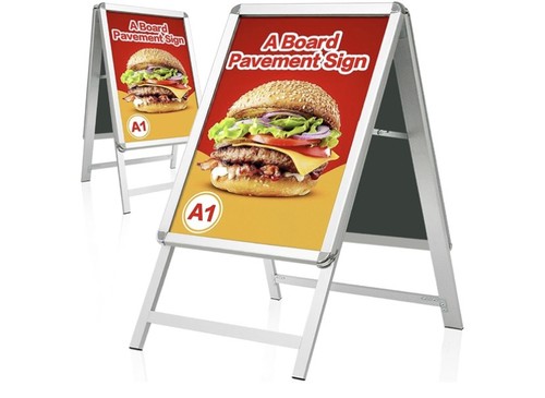 Board pavement sign - a-board,