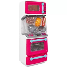 MINI KITCHEN SET MICROWAVE OVEN ACCESSORIES TOY GIRLS ACTIVITY KIDS XMAS GIFT