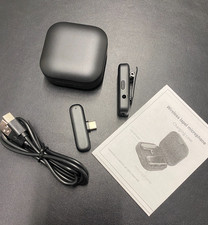 Wireless Lavalier Microphone Type-C with Charging Case, Plug & Play 2.4G Lapel