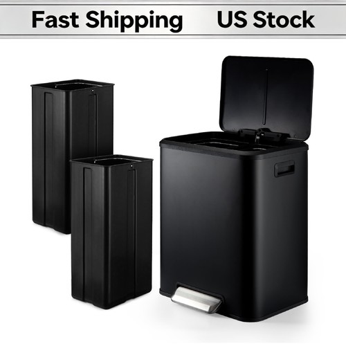 Waste bin kitchen 2x15l pedal - kitchen,