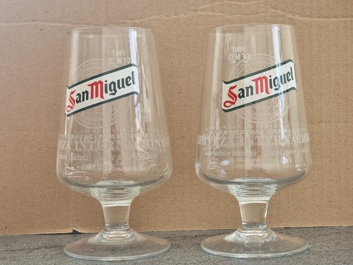 San miguel pint glasses - miguel,