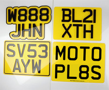 Luxury Motorbike Number Plates 2D/3D/4D Legal & Show Style License