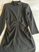 Zara Black Short Sleeve Dress Size Large