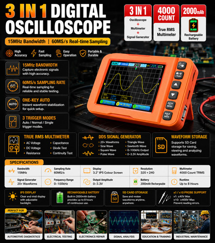 Oscilloscope multimeter signal - multimeter,
