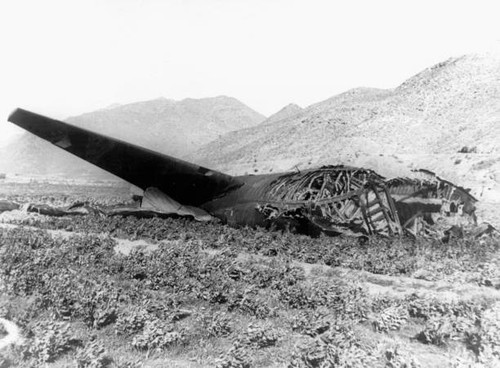The burned out wreckage - the,
