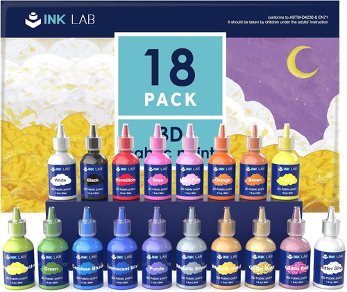 Ink lab fabric paint set - ink,