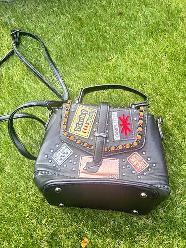 Superdry black faux leather - superdry,