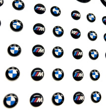 x2 BMW M SPORT REMOTE KEY FOB BADGE GEL DECAL