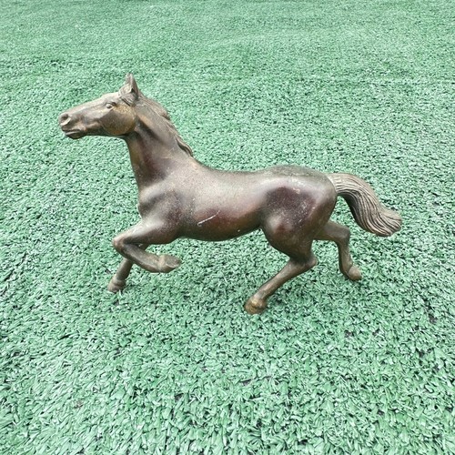 Antique brass horse - brass, figurine