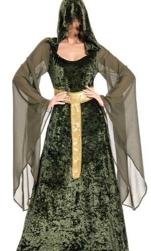 Medieval hooded robe - medieval,