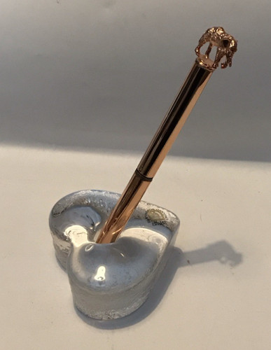 Heart glass paperweight - heart,