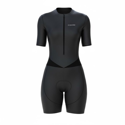 Women cycling tri suit - women, half