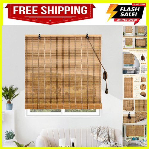 Bamboo roman shades - bamboo,