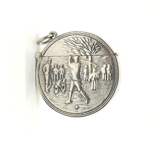 Sterling silver round vesta - sterling,