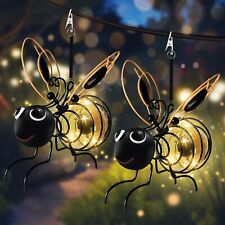 Set of 2 Hanging Solar Bee