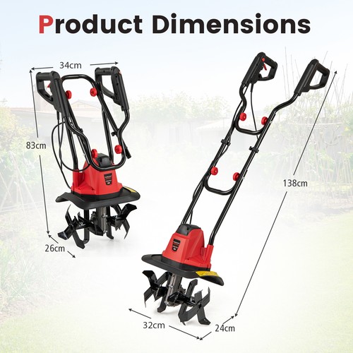 750w electric garden tiller - electric,