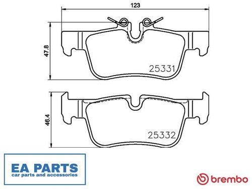 Brake pad set - pad,