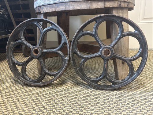 Antique factory cart cast iron - antique,