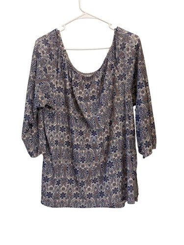 Gloria vanderbilt blue paisley - gloria,