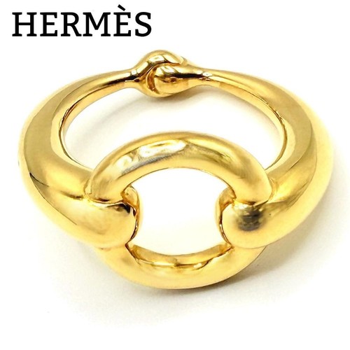 Hermes mors scarf ring - mors, gold