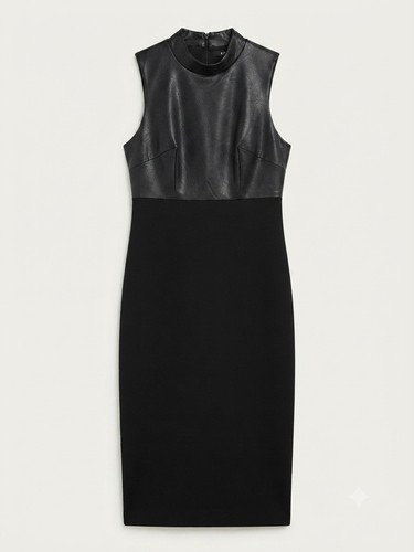 Express black faux - faux, leather