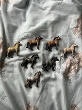 Breyer Stablemate Highland Pony Bundle 7 Job Lot Blue Roan, Dun, Grey, Bay