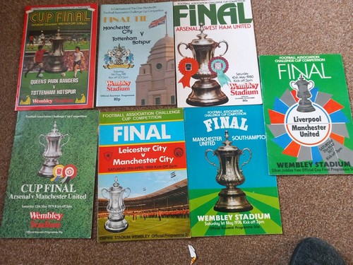 Cup final programmes - fa,