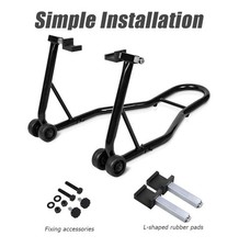 Portable Steel Motorcycle Stand Sport Bike Rear Wheel Lift Reinforced Lift Stand