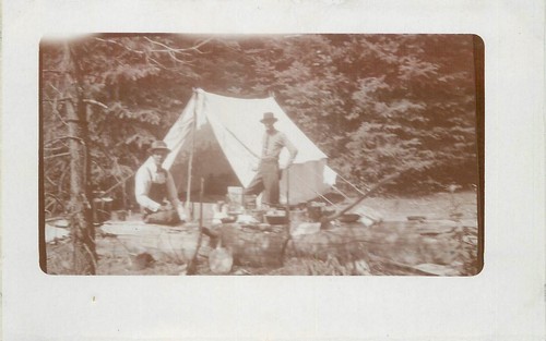 Postcard idaho 1910 tent - idaho,