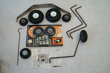 VINTAGE MODEL RC AIRCRAFT WHEELS + TAIL WHEEL+ UNDERCARRIAGE + LOW BOUNCE, VGC