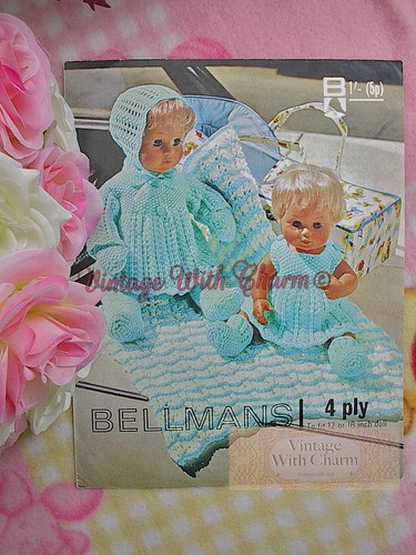 Vintage knitting pattern pram - vintage,