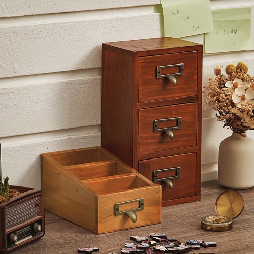 Small wooden storage unit - wooden,
