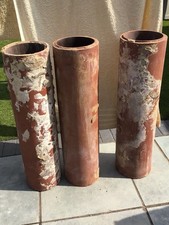 Chimney Pots x 3, Red Clay