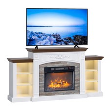 70" Fireplace TV Stand Console