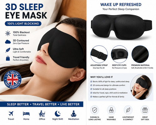 Sleep eye mask - 3d,