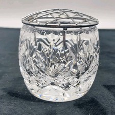 Cut Crystal Rose Bowl Vase