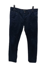 Ted Baker Mens Dark Blue Denim Straight Leg Jeans Size 34L 