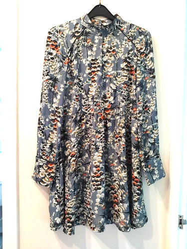 Zara floral skater - floral, grey