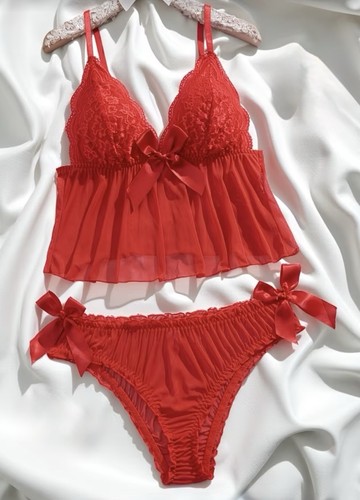 Woman red sheer - red, sexy