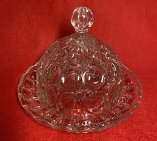 Vintage Pressed Cut Glass Dome