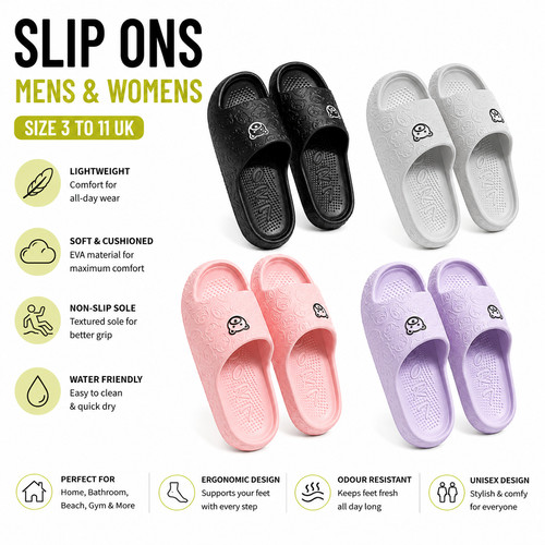 Mens designer slip sliders - mens, on