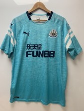 Newcastle United Puma Football Shirt Mens XL  Green 2018-19 Third Kit