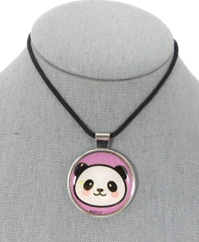 Panda bear head - head, pendant