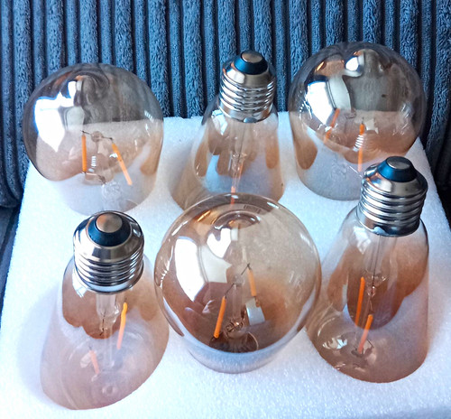 Globe lamp bulbs clear - 6x,