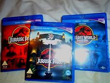 Jurassic Park - (3D & Blu-ray, 2011, 2 disc set) and the lost world