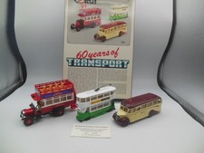 Corgi Classics C89 60 Years of Transport Thornycroft J, Bedford OB Buses & Tram