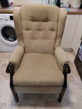 ORTHOPAEDIC CHAIR: HIGH BACK WING LOUNGE CHAIR WITH ARMS